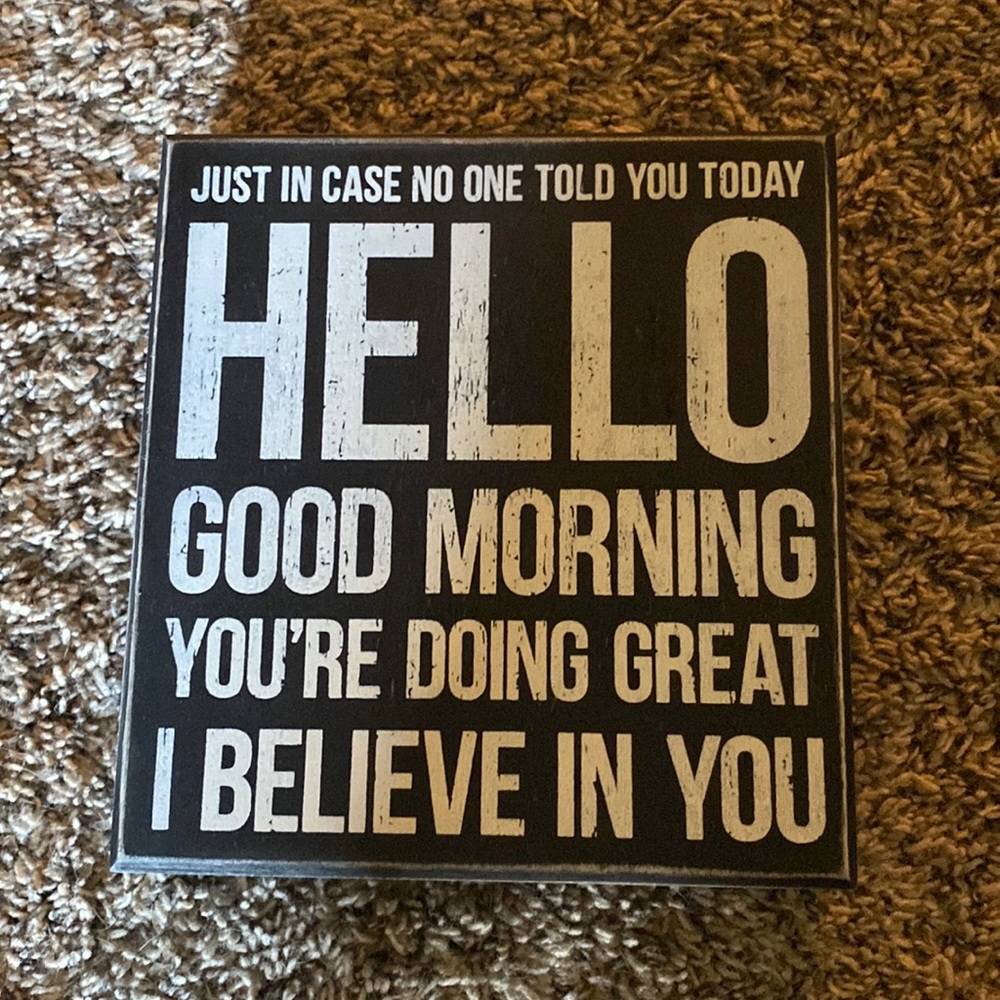 Home decor sign
